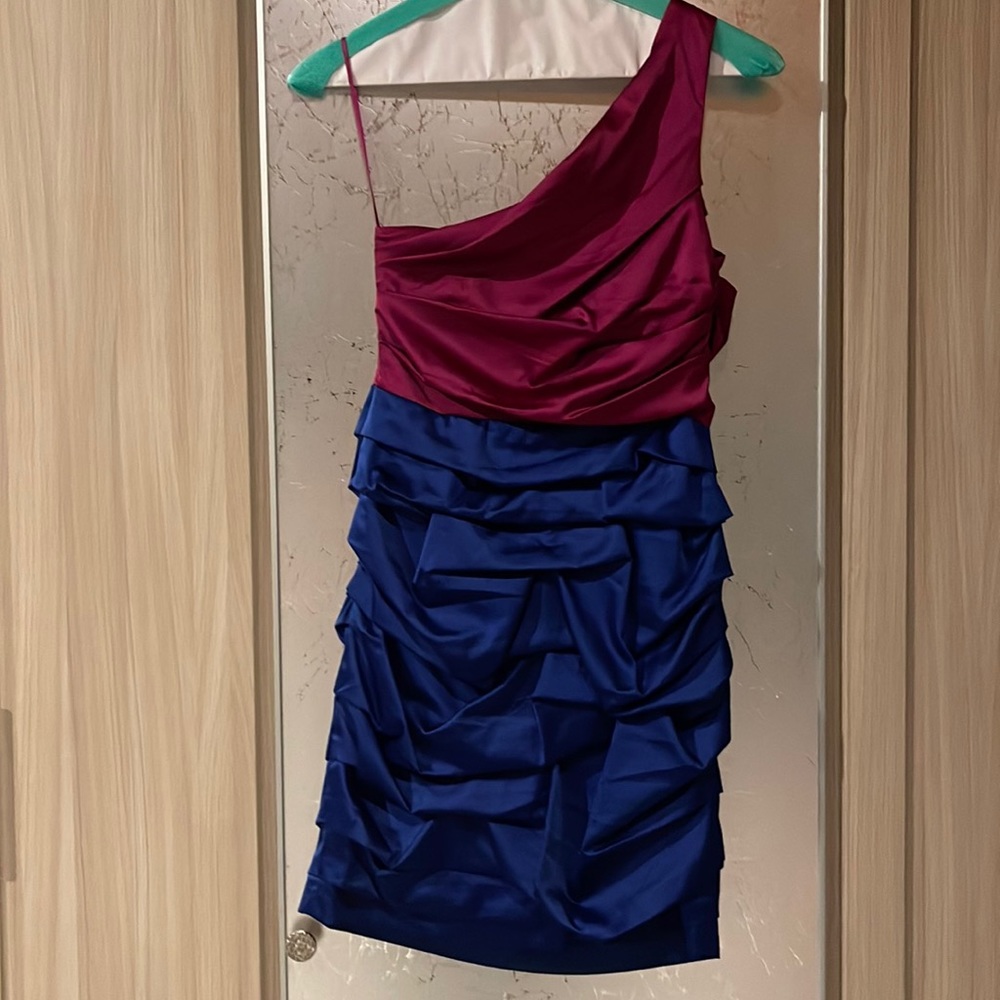 Express Size 8 Color Block Dress - image 1